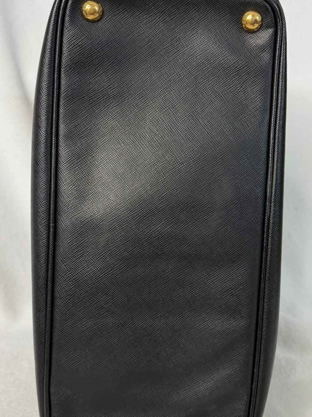 Prada Black Saffiano Leather Galleria Satchel with Gold Hardware - Picture 6 of 14